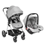 Carrinho de Bebê Maxi Baby Yougo Cinza - Estrutura Leve e Reversível