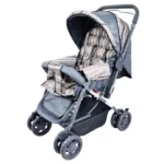 Carrinho de Bebê Maxi Baby Yougo Cinza - Estrutura Leve e Reversível