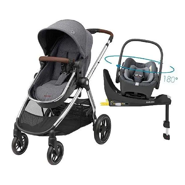 Carrinho de Bebê Maxi-Cosi Anna Luxe Twillic Cinza 360º Carrinho de Bebê Maxi-Cosi Anna Luxe Twillic Cinza 360º