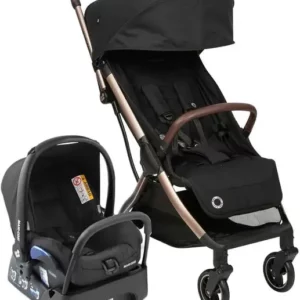 Carrinho de Bebê Maxi-Cosi Eva Essential Black Champagne