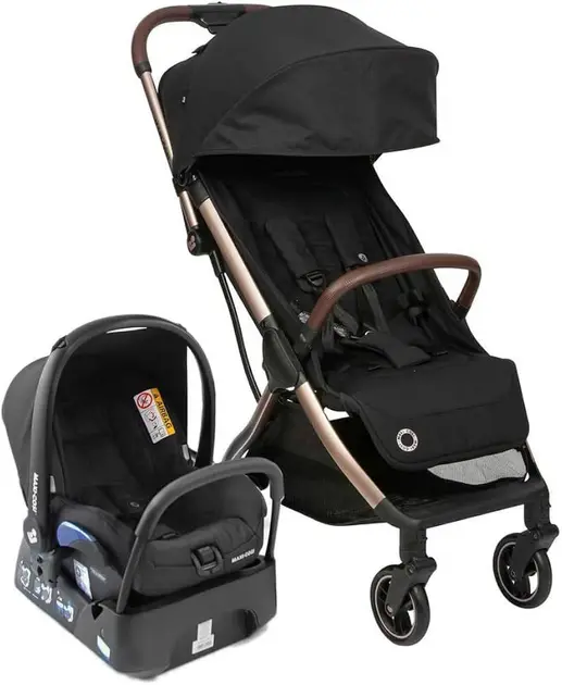 Carrinho de Bebê Maxi-Cosi Eva Essential Black Champagne Carrinho de Bebê Maxi-Cosi Eva Essential Black Champagne