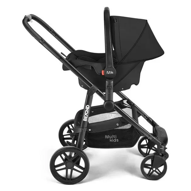 Carrinho de Bebê Multikids Beyond Preto 0-15kg 2 em 1 Moisés BB428 Carrinho de Bebê Multikids Beyond Preto 0-15kg 2 em 1 Moisés BB428