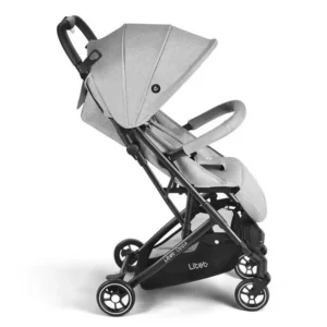 Carrinho de Bebê Multikids Compacto Oppa Cinza com Bebê Conforto