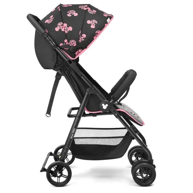 Carrinho de Bebê Multikids Minnie Twist Preto – BB405, até 15kg, Recline, Travel System Carrinho de Bebê Multikids Minnie Twist Preto - BB405, até 15kg, Recline, Travel System