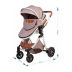 Carrinho de Bebê Passear Baby Conforto Trio Ares Marrom 3 em 1