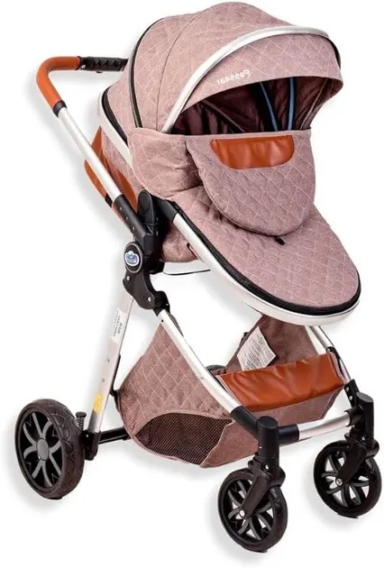 Carrinho de Bebê Passear Baby Conforto Trio Ares Marrom 3 em 1