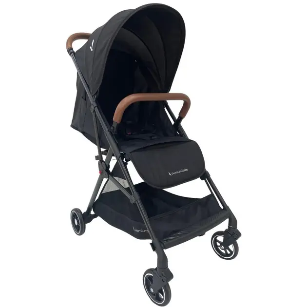 Carrinho de Bebê Premium Baby Zurich Preto Compacto para Passeio Carrinho de Bebê Premium Baby Zurich Preto Compacto para Passeio