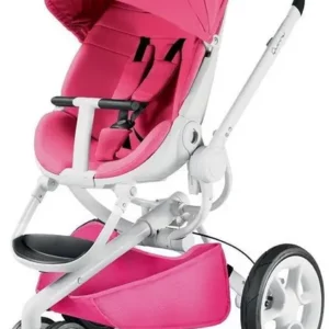 Carrinho de Bebê Quinny Moodd Pink Passion Rosa 3 Rodas para Crianças até 15kg