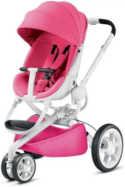 Carrinho de Bebê Quinny Moodd Pink Passion Rosa 3 Rodas para Crianças até 15kg