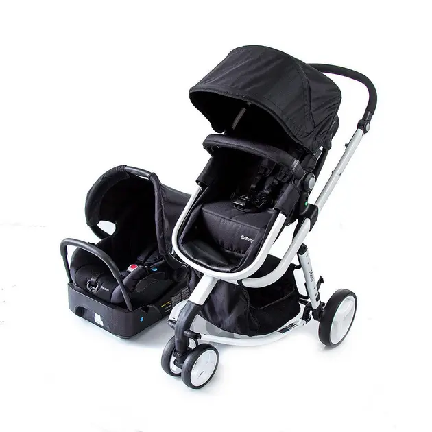 Carrinho de Bebê Safety 1st Mobi TS Preto e Branco – Berço e Passeio Carrinho de Bebê Safety 1st Mobi TS Preto e Branco - Berço e Passeio