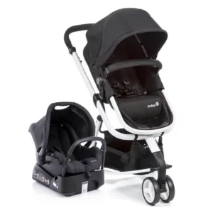 Carrinho de Bebê Safety 1st Mobi TS Preto e Branco - Berço e Passeio