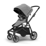 Carrinho de Bebê Thule Sleek + Moisés Cinza - Amortecedor 4 Rodas