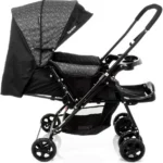 Carrinho de Bebê Travel System Reverse Cosco Preto Rajado