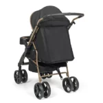 Carrinho de Bebê Tutti Baby Bolt Preto e Dourado com Reversibilidade e Moisés