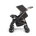 Carrinho de Bebê Tutti Baby Bolt Preto e Dourado com Reversibilidade e Moisés