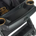Carrinho de Bebê Tutti Baby Bolt Preto e Dourado com Reversibilidade e Moisés