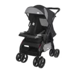 Carrinho de Bebê Tutti Baby Yano Preto e Cinza para Crianças até 15kg