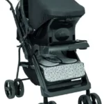 Carrinho de Bebê Tutti Baby Yano Preto e Cinza para Crianças até 15kg