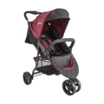 Carrinho de Bebê Whoop Trio 5 em 1 - Vinho - Com Bebê Conforto e Moisés