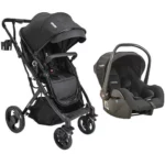 Carrinho de Bebê Whoop Vox Preto - Compacto e Leve - Até 15kg