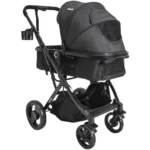 Carrinho de Bebê Whoop Vox Preto - Compacto e Leve - Até 15kg