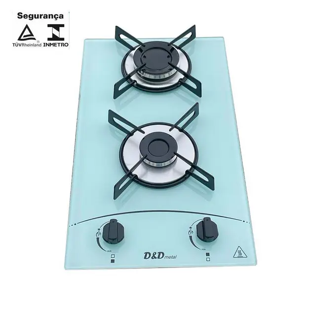 Cooktop 2 Bocas D&D Branco – Gás Bivolt com Acendimento Automático Cooktop 2 Bocas D&D Branco - Gás Bivolt com Acendimento Automático