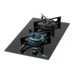 Cooktop 2 Bocas Fischer Fit Line - Gás Bivolt - 27185-60015 - Vidro Preto