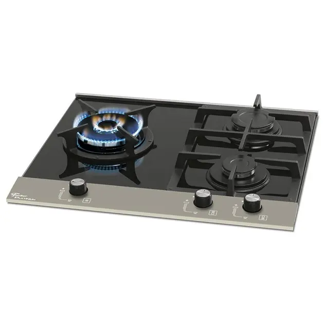 Cooktop 3 Bocas Fischer Preto Platinium Bivolt - Gás