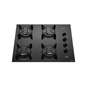 Cooktop 4 Bocas Atlas Preto Agile Mega Chama - Gás Bivolt 58x11x46cm