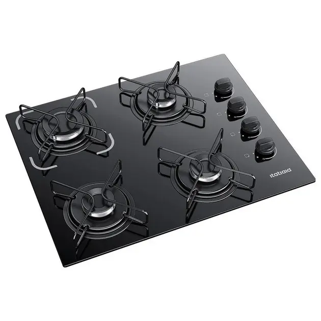 Cooktop 4 Bocas Chamalar Vermelho – Ultra Chama Marmorizado – Gás Bivolt Cooktop 4 Bocas Chamalar Vermelho - Ultra Chama Marmorizado - Gás Bivolt