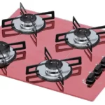 Cooktop 4 Bocas Chamalux Rosa - Ultra Chama - Gás Bivolt