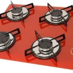 Cooktop 4 Bocas Chamalux Vermelho - Ultra Chama Bivolt