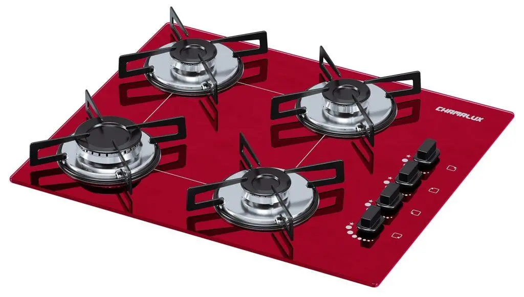 Cooktop 4 Bocas Chamalux Vermelho – Ultra Chama Bivolt Cooktop 4 Bocas Chamalux Vermelho - Ultra Chama Bivolt