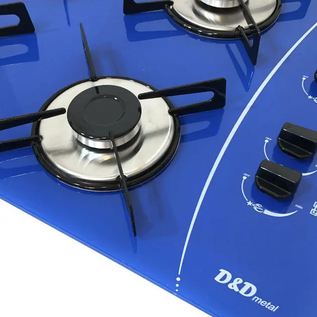 Cooktop 4 Bocas D&D Azul - Gás Bivolt - CE04AZ