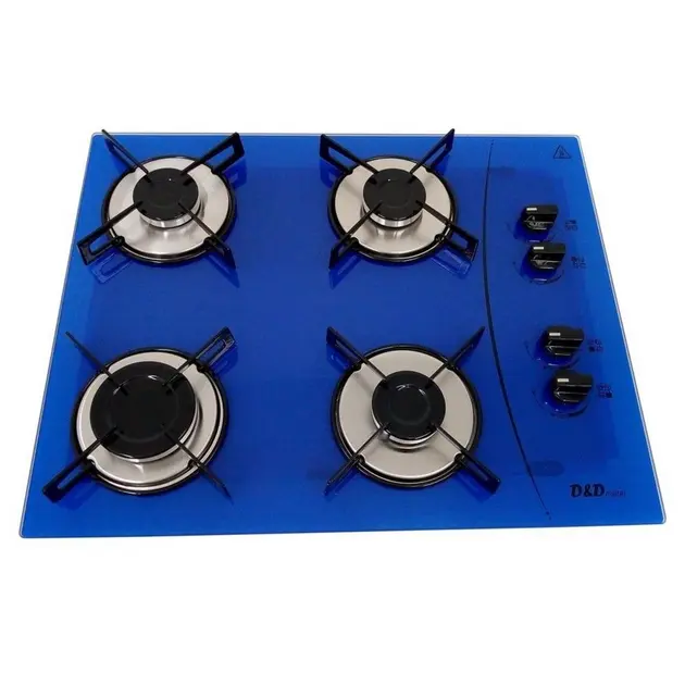 Cooktop 4 Bocas D&d Azul – Gás Bivolt – Ce04az