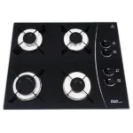 Cooktop 4 Bocas D&D Preto Bivolt com Acendimento Automático - CE04PR