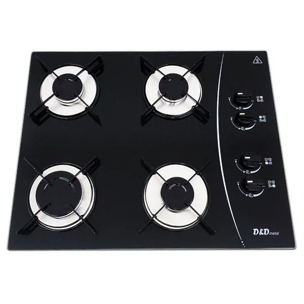 Cooktop 4 Bocas D&D Preto Bivolt com Acendimento Automático – CE04PR Cooktop 4 Bocas D&D Preto Bivolt com Acendimento Automático - CE04PR