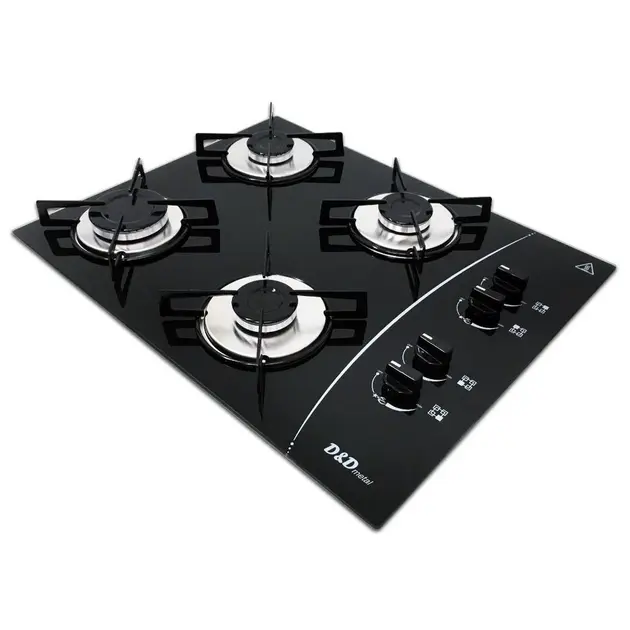 Cooktop 4 Bocas D&D Preto Bivolt com Acendimento Automático – CE04PR Cooktop 4 Bocas D&D Preto Bivolt com Acendimento Automático - CE04PR
