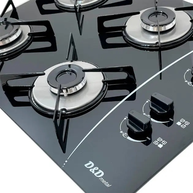 Cooktop 4 Bocas D&D Preto Bivolt com Acendimento Automático – CE04PR Cooktop 4 Bocas D&D Preto Bivolt com Acendimento Automático - CE04PR