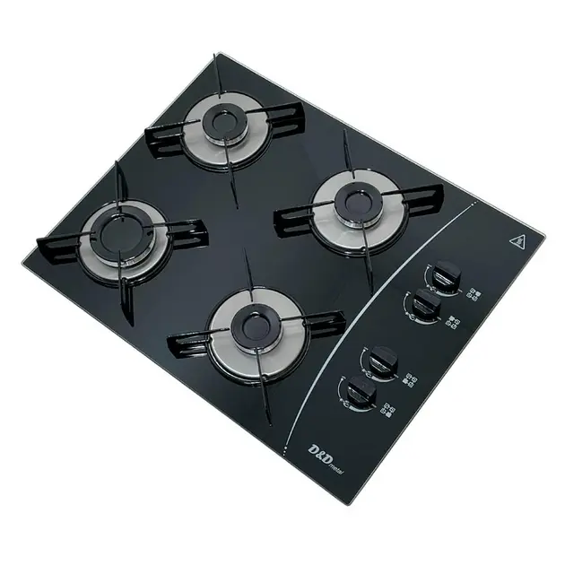 Cooktop 4 Bocas D&d Preto – Gás Bivolt – Ce04p