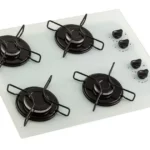Cooktop 4 Bocas Fornello Branco Mega Chama 220v A Gás