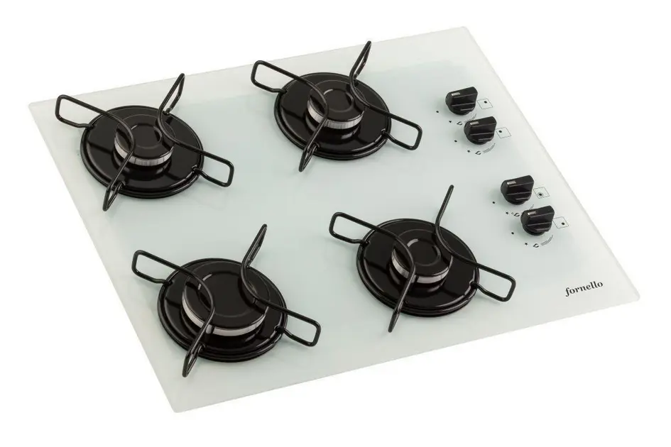 Cooktop 4 Bocas Fornello Branco Mega Chama 220v A Gás Cooktop 4 Bocas Fornello Branco Mega Chama 220v A Gás