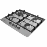 Cooktop 4 Bocas Midea Inox - Tripla Chama - Gás Bivolt - CYB4B