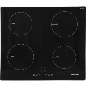 Cooktop 4 Bocas Suggar Preto - Flex - Elétrico 220v - FG4002VC