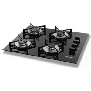 Cooktop 4 Bocas Suggar Preto - Gás Bivolt - FG4004VP