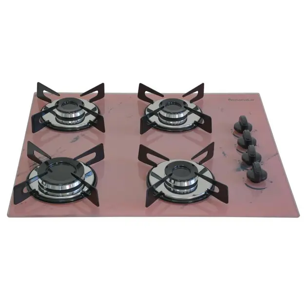 Cooktop 4 Bocas Ultra Chama Chamalux Rosa Bivolt – Trempe de Chapa Cooktop 4 Bocas Ultra Chama Chamalux Rosa Bivolt - Trempe de Chapa