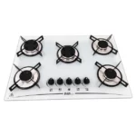 Cooktop 5 Bocas Branco Mega Chama - Gás Bivolt