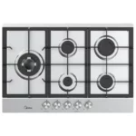 Cooktop 5 Bocas Branco Mega Chama - Gás Bivolt