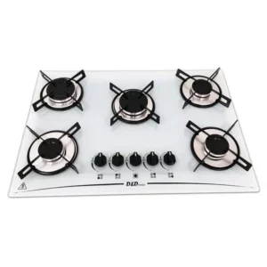 Cooktop 5 Bocas Branco Mega Chama - Gás Bivolt