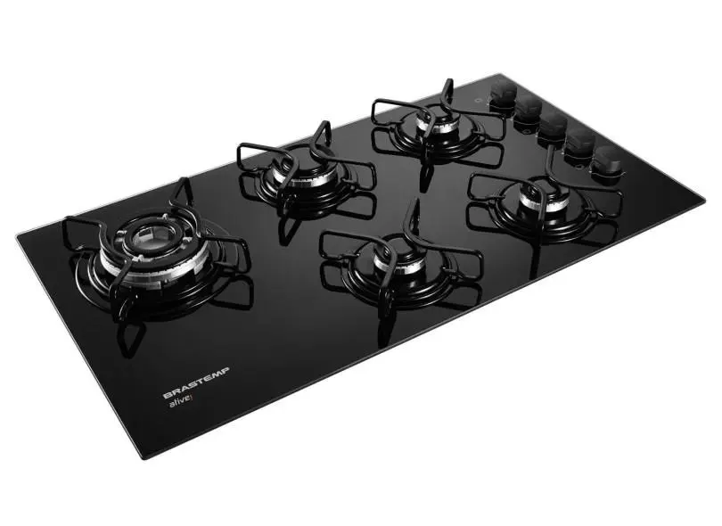 Cooktop 5 Bocas Brastemp com Quadrichama – BDD85AE Bivolt Preto Cooktop 5 Bocas Brastemp com Quadrichama - BDD85AE Bivolt Preto